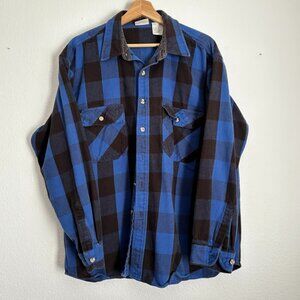 Vintage Field & Stream Long Sleeve Flannel Shirt – Classic Outdoor – XL